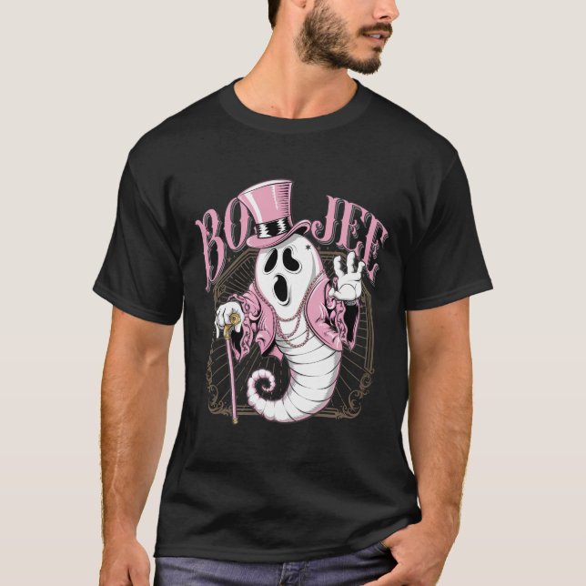 Boo Jee Halloween Boujee Boo Jee Ghost Pink T-Shir T-Shirt (Vorderseite)