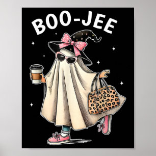 Boo-jee Kostüm Ghost Spooky Jahreszeit Niedlich Ha Poster