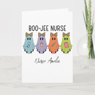 Boo-Jee Krankenschwester Halloween-Geist Personali Karte