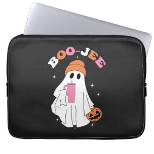 BOO JEE Lustiger Halloween-Geist Kaffee Kürbis Laptopschutzhülle