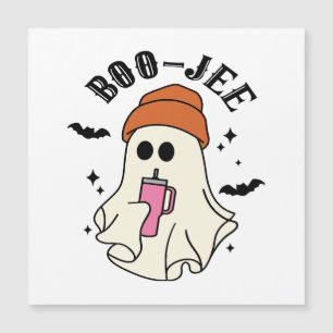 Boo-Jee lustiges Halloween Tumbler-Inspiriert Geis Magnetkarte