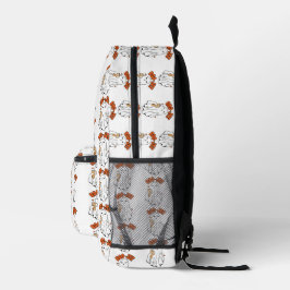 Boo-Jee Niedliches Halloween Ghost mit 40oz Tumble Bedruckter Rucksack
