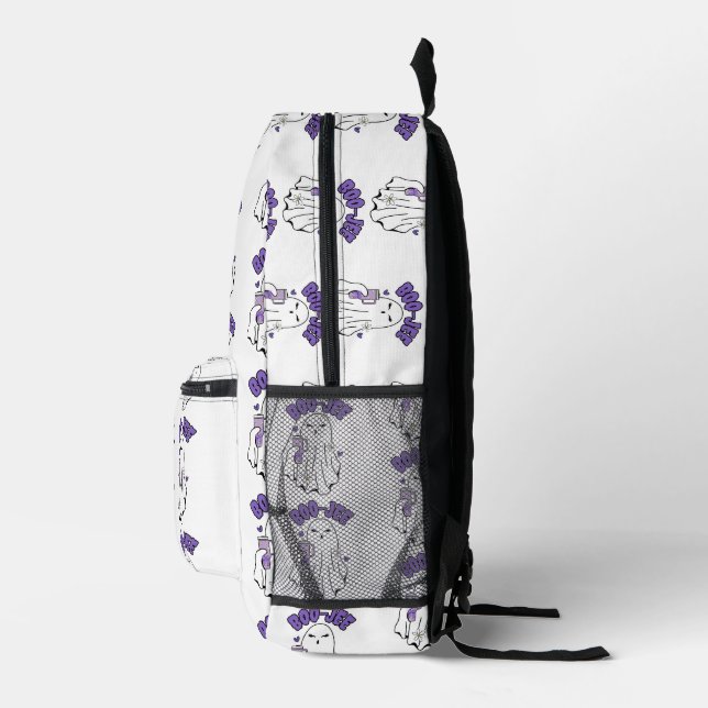 Boo-Jee Niedliches Halloween Ghost mit 40oz Tumble Bedruckter Rucksack (Rechts)