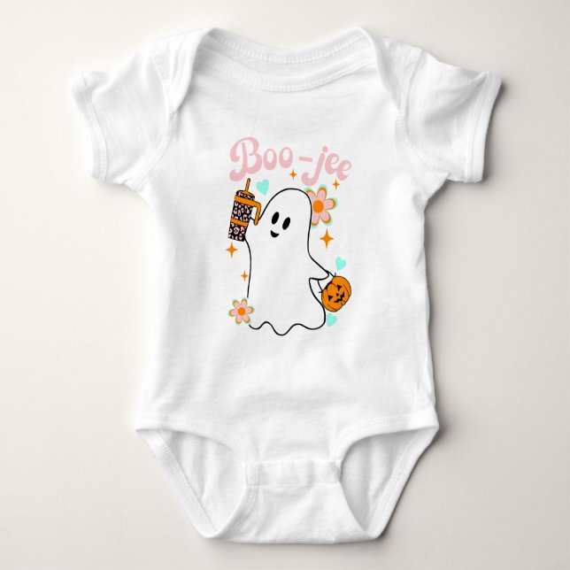 Boo-Jee | Retro-Geist Baby Strampler (Vorderseite)