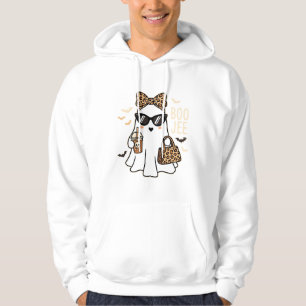 Boo Jee Süßer Geist Halloween Leopard Design_1 Hoodie