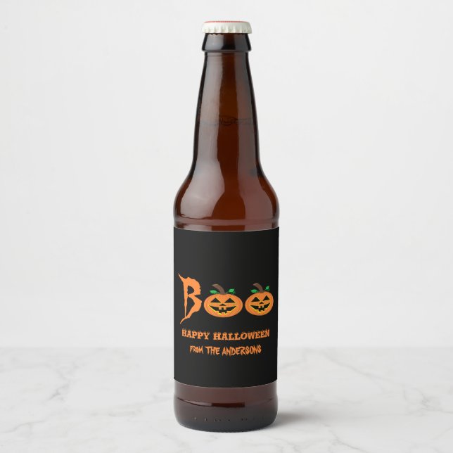 BOO ! Jeu de Étiquette de bouteille de bière Citro (Devant)