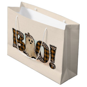 Boo Karo Halloween Große Geschenktüte