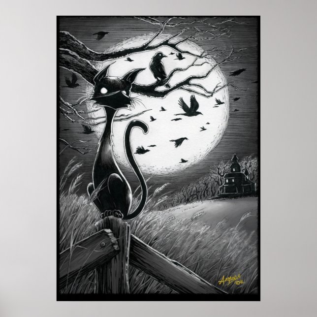 Boo Kitty fühlt sich wie ein echtes Windposter Poster (Vorne)
