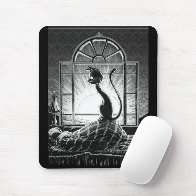 Boo Kitty grüßt die Morgenmäuse Pad Mousepad (Mit Mouse)