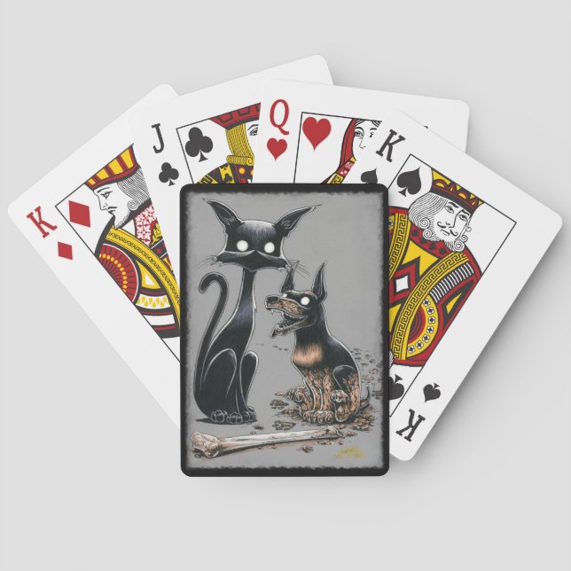 Boo Kitty macht ein Buddy Spielkarten (Rückseite)