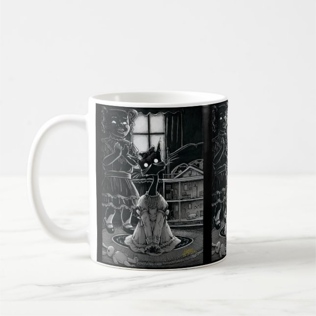 Boo Kitty obtient une tasse de café sophistiquée (Gauche)