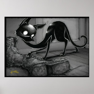 Boo Kitty Pose une affiche de démarrage