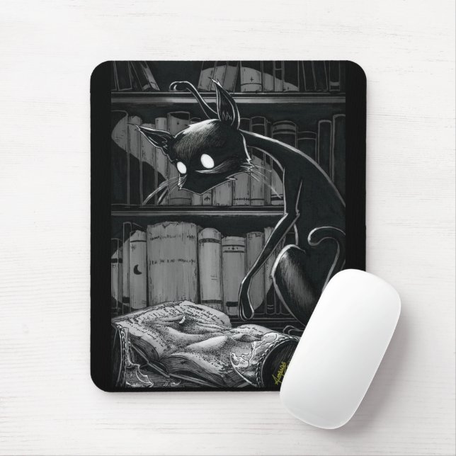 Boo Kitty Reads Dune Mouse Pad Mousepad (Mit Mouse)