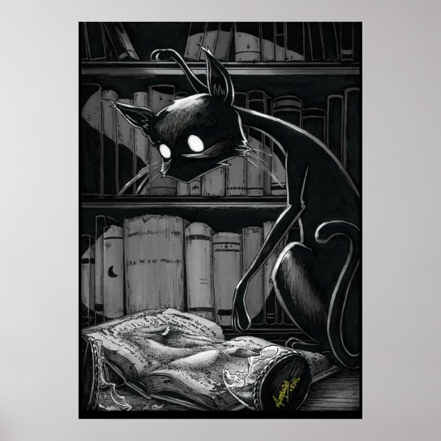 Boo Kitty Reads Dune Poster (Vorne)