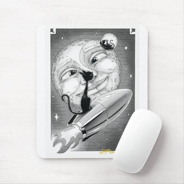 Boo Kitty Rockets zum Mauspad (Mit Mouse)