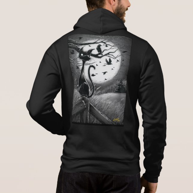 Boo Kitty se sent un Ominous Sweat - shirt à capuc (Dos)
