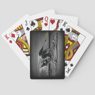 Boo Kitty Slides auf einer Rug Playing Cards Spielkarten