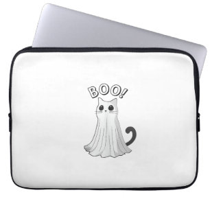 Boo Kitty Süße Geisterkatze Halloween Gruselige Ka Laptopschutzhülle
