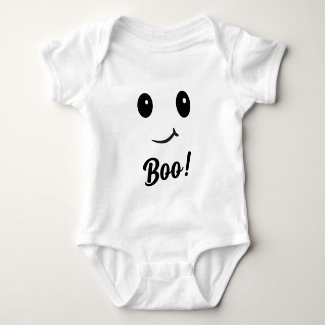 Boo! Komfortable Baby Ghost-Kostüme Strampler (Vorderseite)