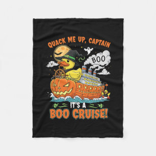 Boo-Kreuzfahrt-Enten Halloween-Alkohol-Kreuzfahrer Fleecedecke