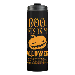 Boo-Kürbis sarkastisches lustiges Halloween-Kostüm Thermosbecher