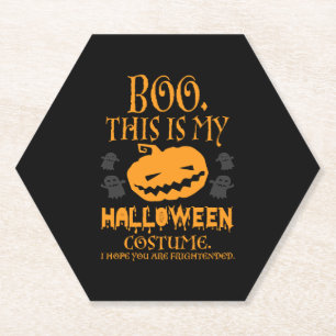 Boo-Kürbis sarkastisches lustiges Halloween-Kostüm Untersetzer