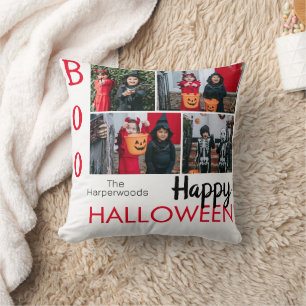 Boo-Kürbiskürbis-Jack-o-Laterne Halloween FotoColl Kissen