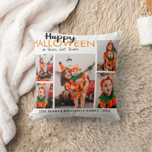 Boo-Kürbiskürbis-Jack-o-Laterne Halloween FotoColl Kissen