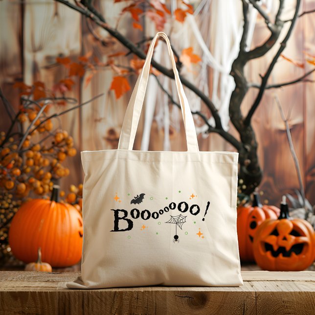 Boo Leinwand Halloween Tote Bag Jumbo Stoffbeutel (Von Creator hochgeladen)