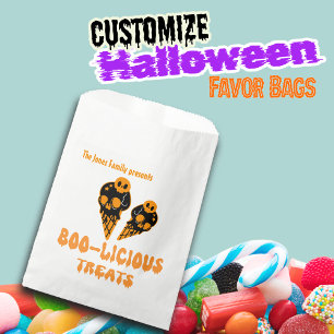 Boo-licious Leckereien Individuelle Name Geschenktütchen