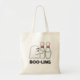 Boo-ling Funny Halloween Bowling Ghost Pun Tragetasche