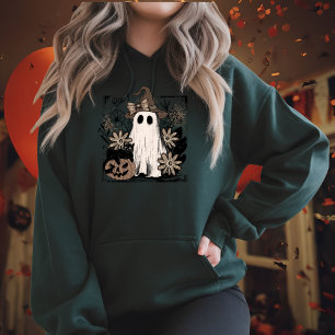 Boo Magic Vibes Boho Floral Geist Hoodie