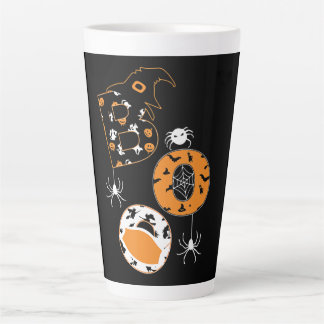 Boo Mask Spider Hexenkürbis Muster Milchtasse