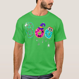 Boo mit Spinnen und Halloween-Party-Cos mit Rotzhu T-Shirt