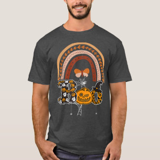 Boo mit Spinnen und Rotzhut Halloween Rainbow 1 T-Shirt