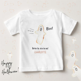 Boo! Niedlich Ghost Halloween Baby T-shirt