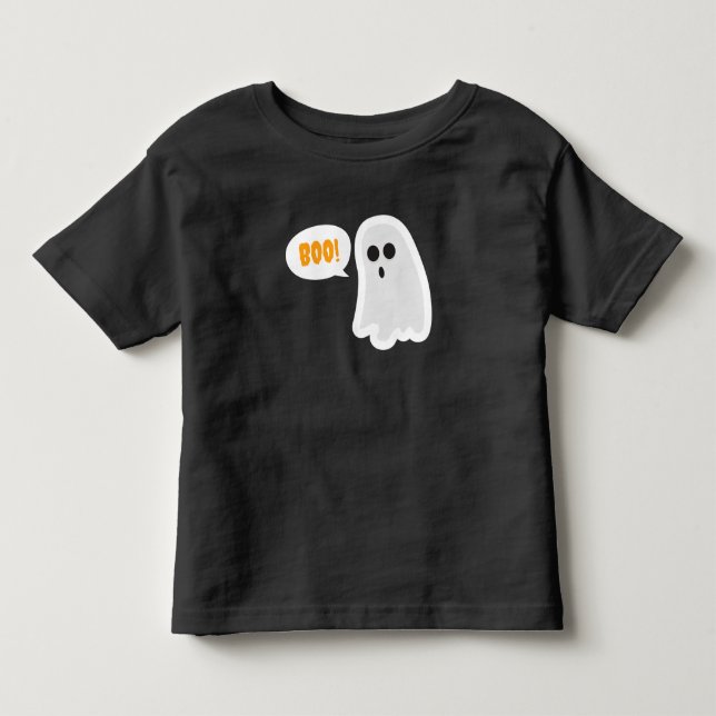 BOO! Niedlich Ghost Halloween T - Shirt (Vorderseite)