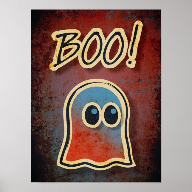 BOO Niedlich Ghost Poster (Vorne)
