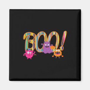 Boo! Niedliche Monster Funny Whimsical Halloween Magnet