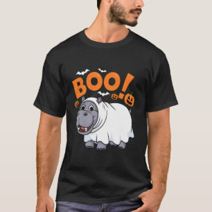 Boo Nilpferd Halloween Kostüm Flusspferd Afrika An T-Shirt