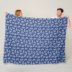 Boo Octopus Blue Kids Bekleidung & Dekoration Fleecedecke