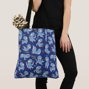 Boo Octopus Blue Kids Bekleidung & Dekoration Tasche