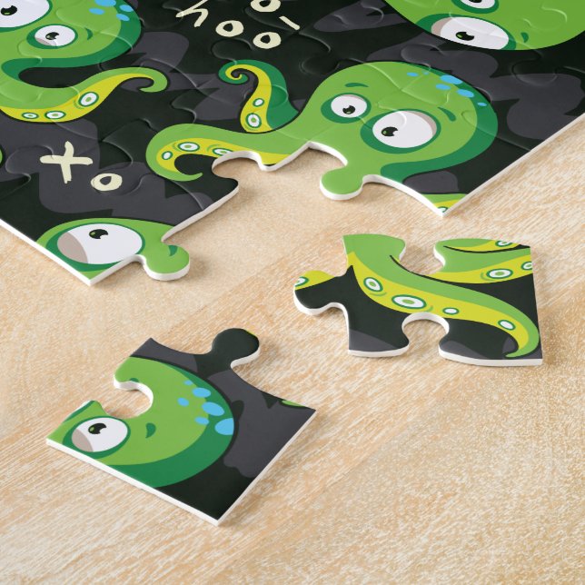 Boo Octopus Grüne Kinder Kleidung & Dekoration (Seite)