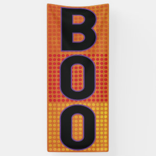 Boo-orange Tupfen Halloween Banner