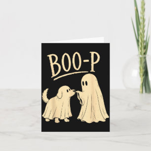 Boo-p Geisterhund süßer Halloween-Hund lustiger Ge Karte