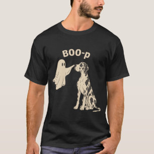Boo-p Lustiger Halloween-Geist boopt Dalmatiner Hu T-Shirt