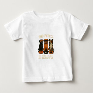Boo Patrol Halloween-Hunde-Truppe Baby T-shirt