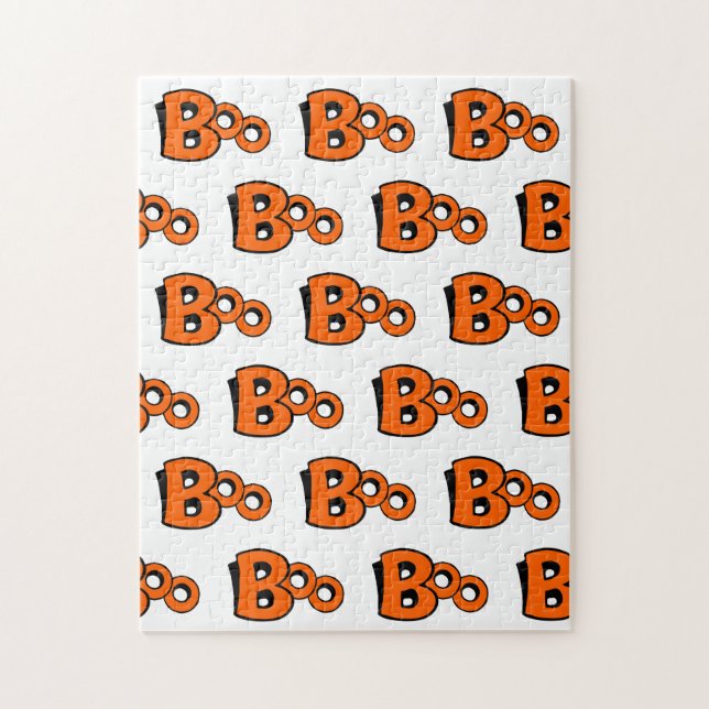 Boo Pattern Halloween frustriert (Vertikal)