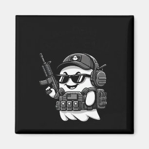 Boo Pew Tactical Ghost Kostüm Gun Lover Halloween Magnet