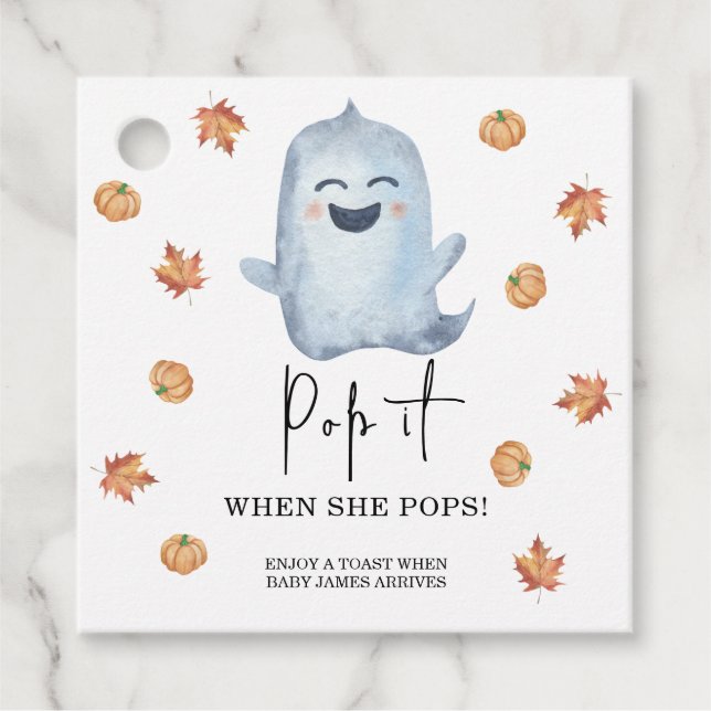 Boo - Pop, wenn sie Pop macht Geschenkanhänger (Vorderseite)